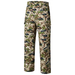 Bassdash Men Stretch Waterproof Hunting Pants Water Resistant Camo Fishing Trousers Camouflage With Zippered Pockets