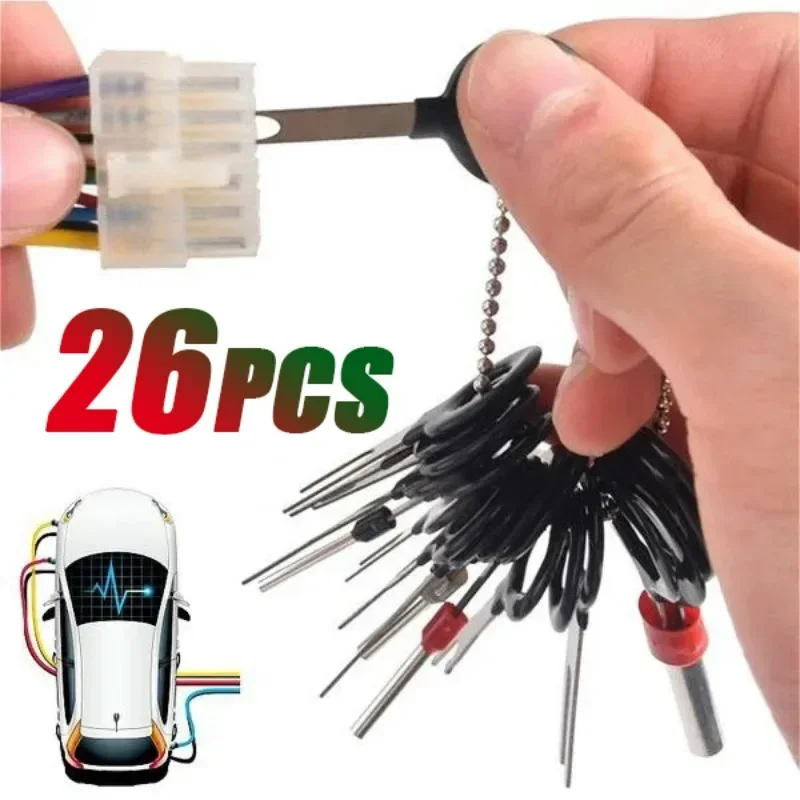 

26/18/11Pcs Car Terminal Removal Repair Tools Electrical Wiring Crimp Connector Pin Extractor Kit Keys Automotive Plug Pullers