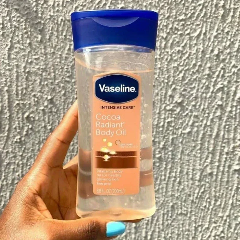 Long-lasting Moisturizing BodyOilVaseline Cocoa Bod LuminousOil 200ml Skin Care Oil Body Brightening Anti-drying Essence Product