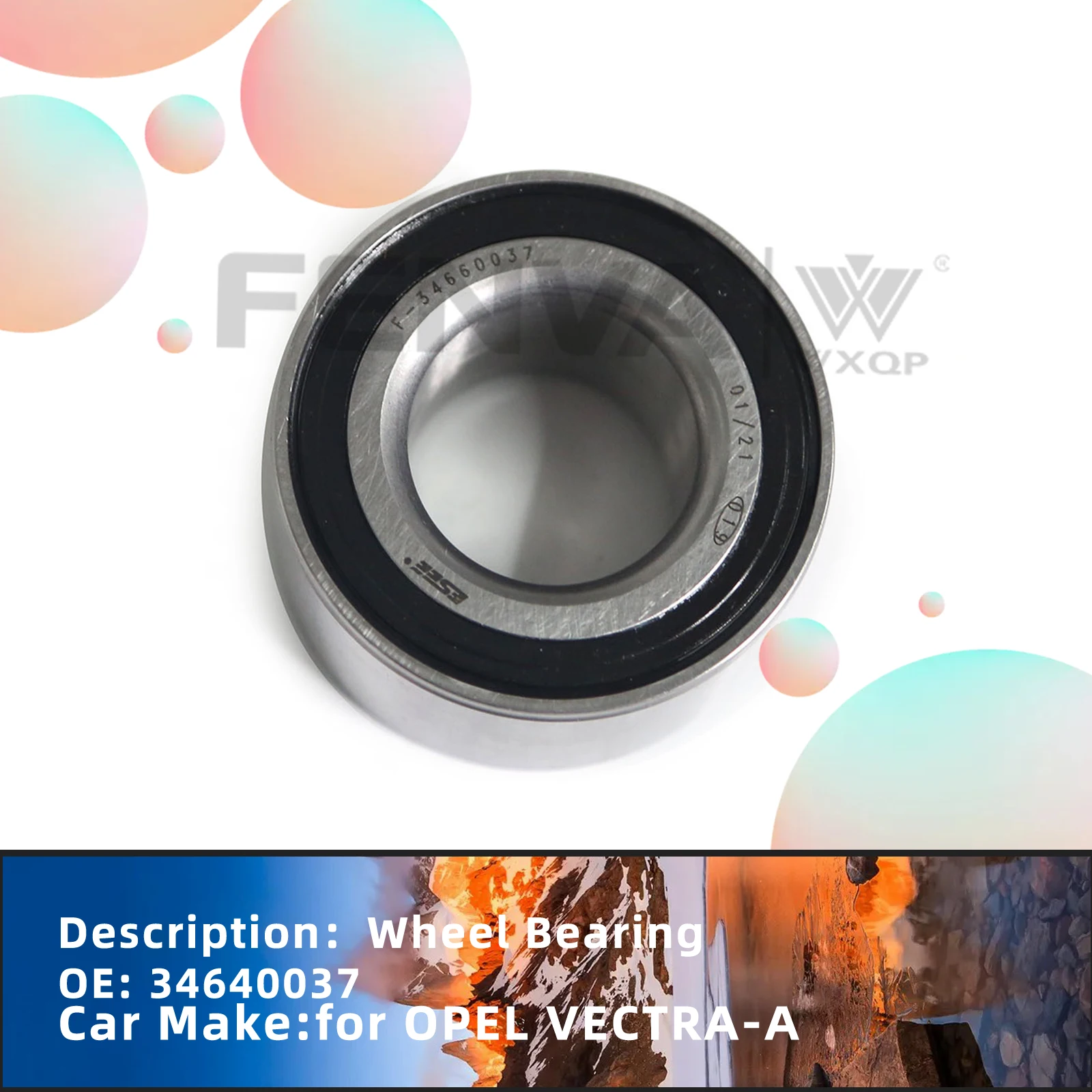 Car Front Axle Left/Right Wheel Bearing 34X66X37 for OPEL DAC34660037 90510544 894152213 926734002 938167001