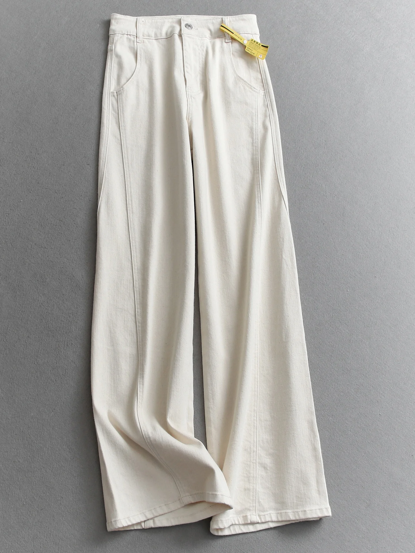 

High Waist Wide Leg Pants Loose Fit Floor Length Denim Women's Jeans Minimalist Color Spring 2026 New Style