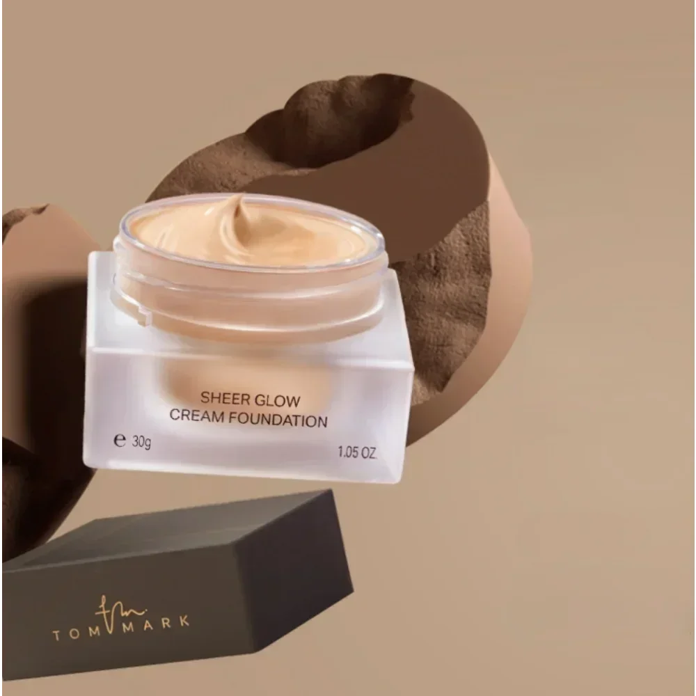 Tommark Mousse Shimmer Makeup Foundation Long-lasting Concealer Oil-Control Nourishing Waterproof Skin Korea Makeup Cosmetics