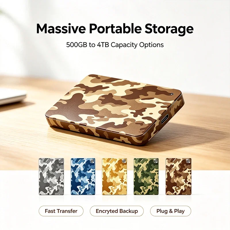 TOSHARA A3 Upgrade External Portable HDD, 500GB/1TB/2TB, USB 3.0, Multicolor, Mechanical Hard Disk, Desktop, Laptop.