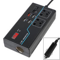 8 Ports Sockets Car Inverter Power Adapter Overload Protection USB/PD/Type-C Chargers DC 12V/24V to AC 110V/220V Converter 200W