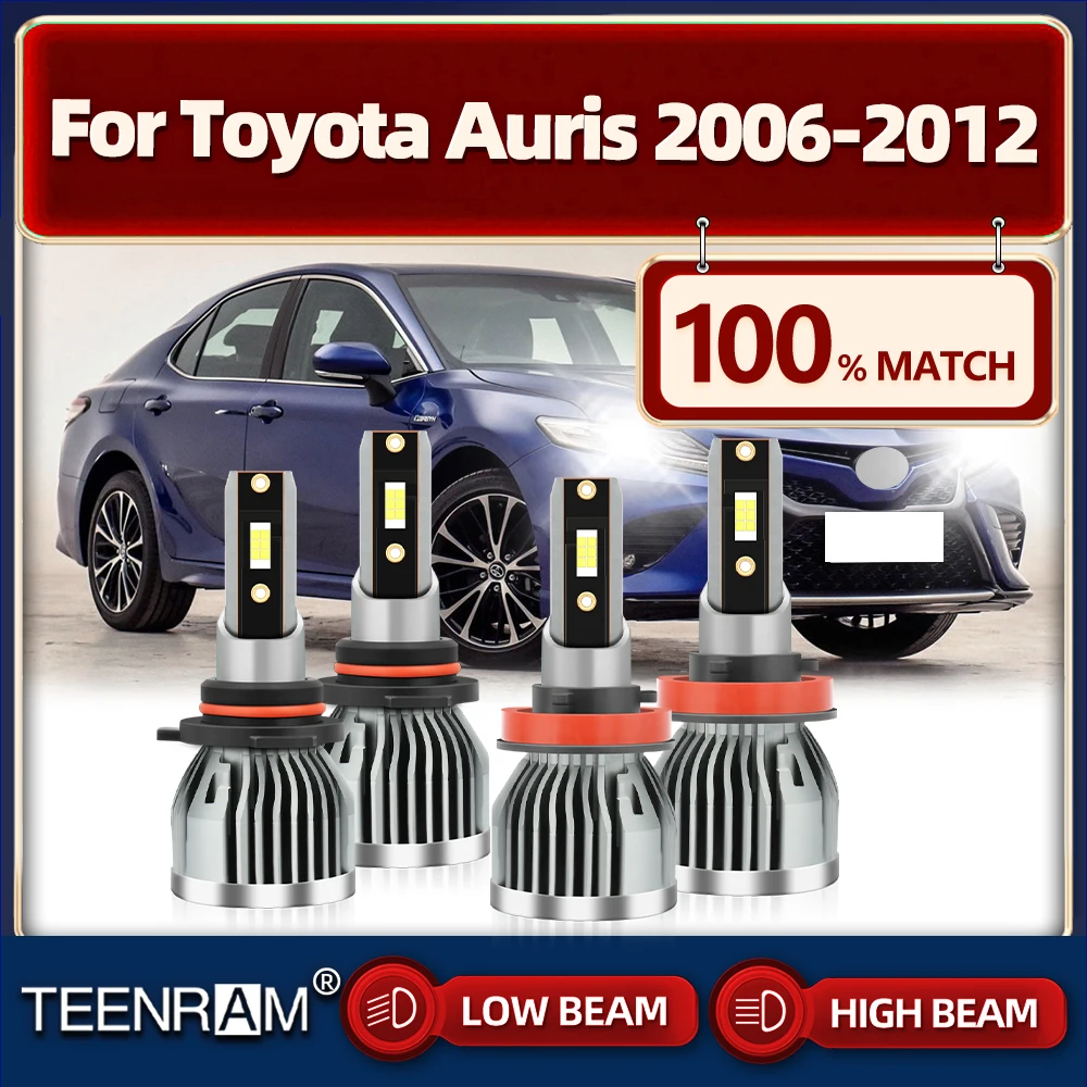 

Turbo LED Headlight Bulbs 40000LM High Low Beam 12V Auto Lamps 6000K For Toyota Auris 2006 2007 2008 2009 2010 2011 2012