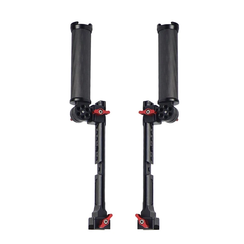 Dual Gimbal Handgrip For DJI Ronin RS2/3/4 Foldable Carbon Handle Grip 180 Adjustable For DJI RS2/3/4