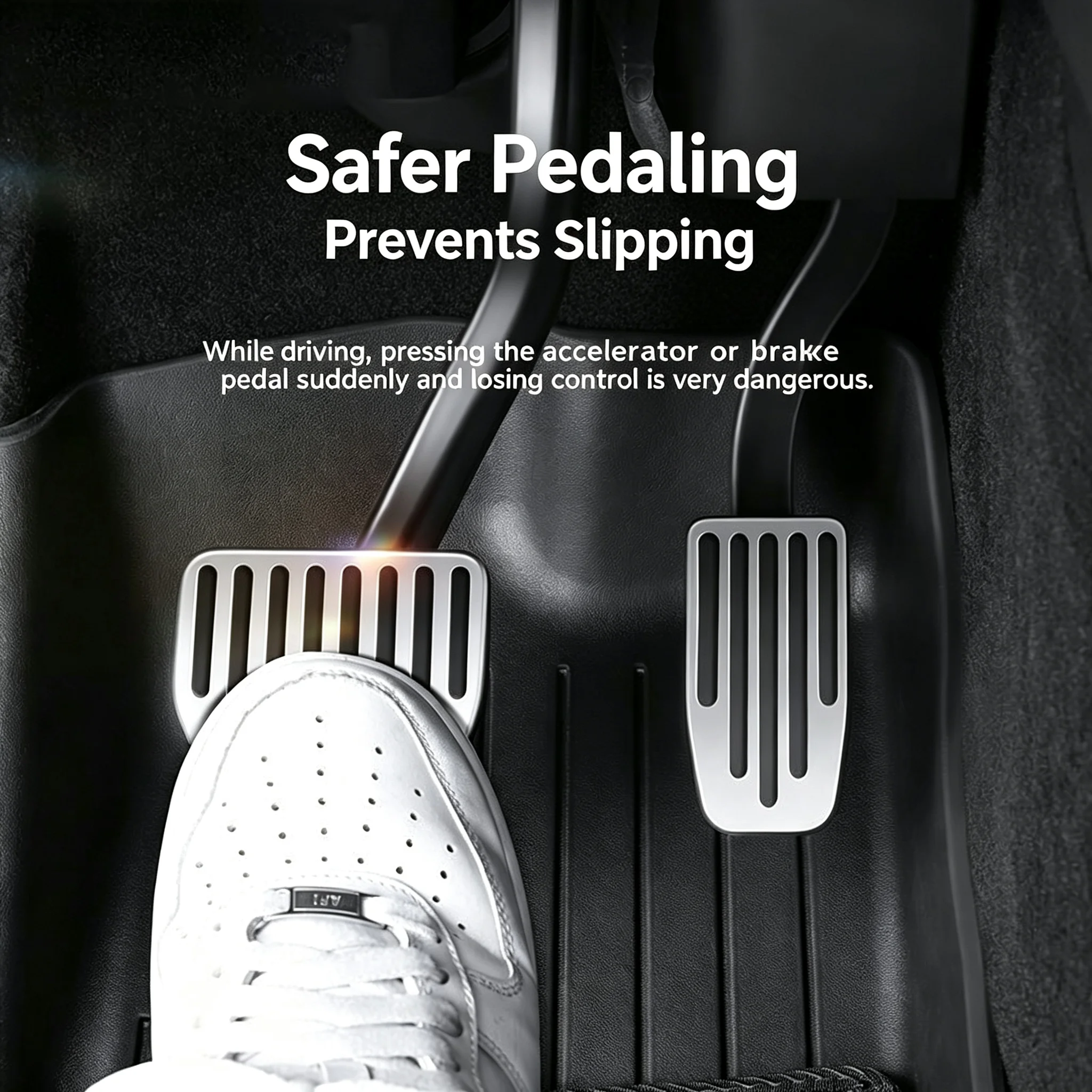 For Tesla Model 3 Y YL Highland Juniper 2017-2026 Alloy Accelerator Brake Pedal Cover Snap-fit Anti-Slip Foot Pedal Protector