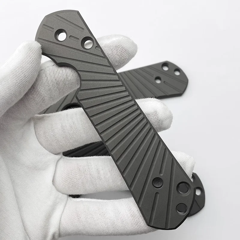 1PC Titanium Customized Patch Handle For Chris Reeve Large Sebenza 21 Knife