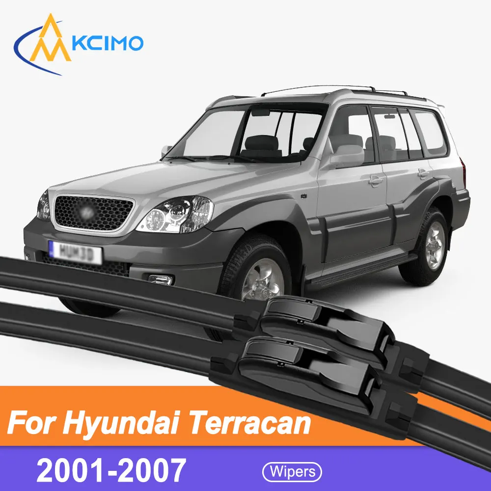 

2-Pack OEM Wiper Blades for Terracan 2001-2007 Silent Windshield Wipers Universal Fit All-Weathe