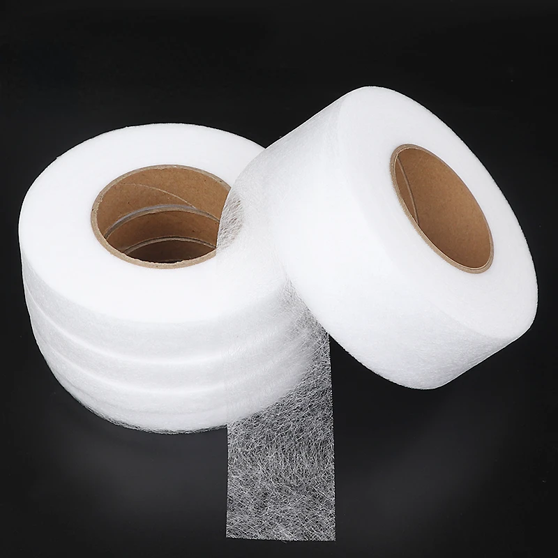 64 Meters Double-sided PA Interlining Adhesive Fabric Clothes Apparel Iron On Hem Tape Interlining Web DIY Sewing Crafts