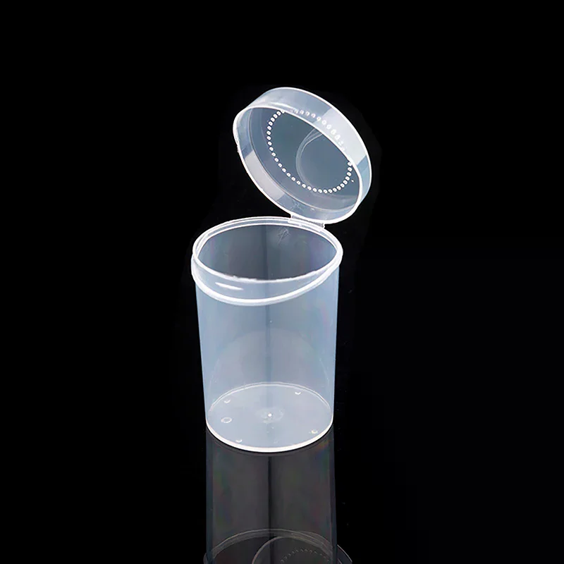 Transparent Plastic Cotton Buds Storage Box Desktop Dust-Proof Makeup Removal Cotton Lipstick Cosmetics Storage Organization