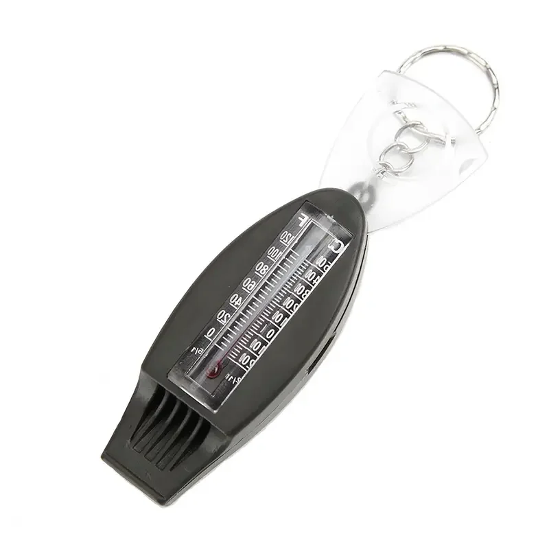 

Outdoor Whistle, Portable 4-in-1 Compass Magnifying Glass Thermometer Whistle, Multifunctional Safety Survival Whistle