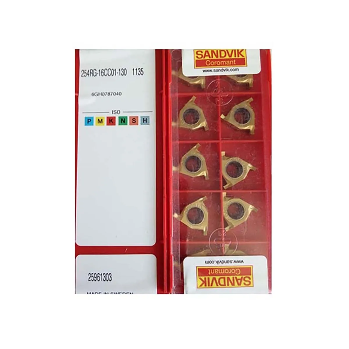

100% Original 254RG-16CC01-130-1135 Carbide Grooving & Slotting Inserts