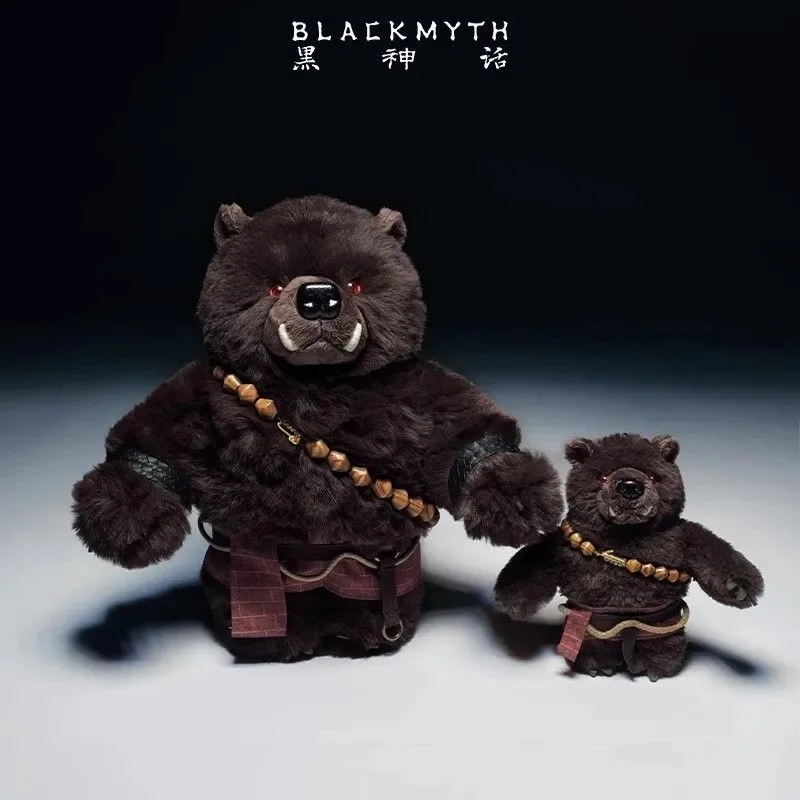 

Stuffed 18cm Game Black Myth: Wukong Cute Black Bear Demon Plush Toy for Kids Fans Cosplay Birthday Holiday XMAS Gifts Collect
