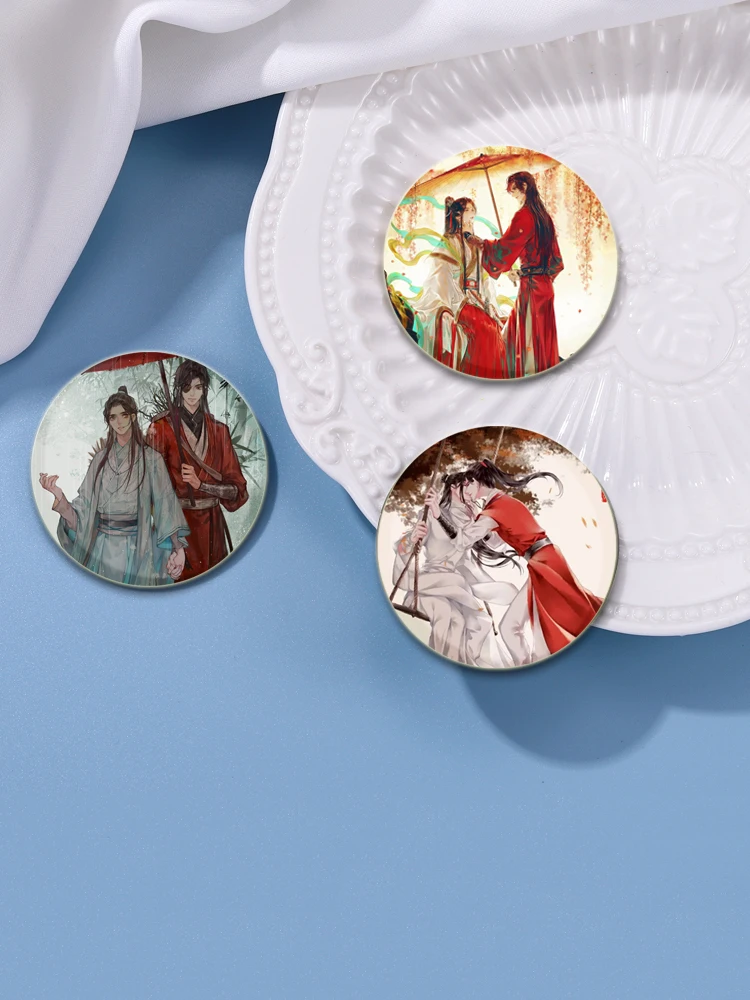 دبابيس أنيمي تيان جوان سي فو على ظهره ، نعمة السماء الرسمية ، شارة كرتون ، دبوس XieLian HuaCheng ، إكسسوارات مجوهرات ، 58 #6