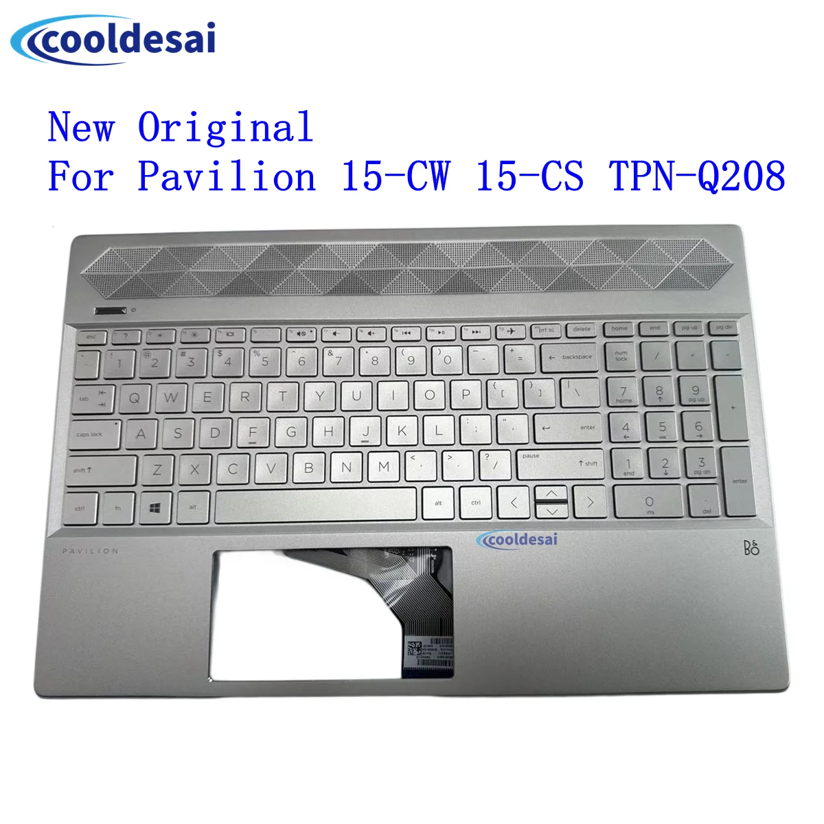 

New For HP Pavilion 15-CW 15-CS TPN-Q208 TPN-Q210 L49393-001 L49394-001 Light gold US/Laptop key board Palmrest Upper Cover Case