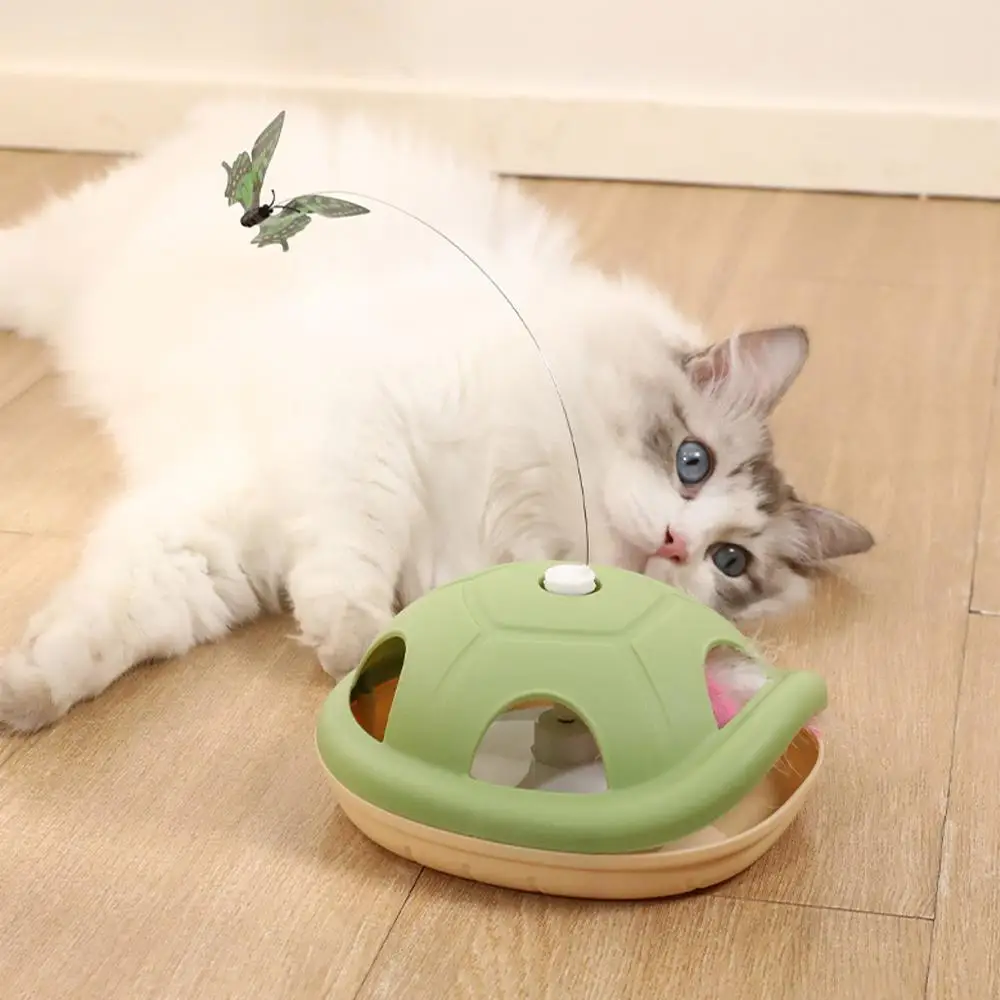 

New Interactive Butterfly Turtle Cat Toy Hanging Simulation Cat Toy Funny Interactive Toy for Kitten Toy Cat Supplies