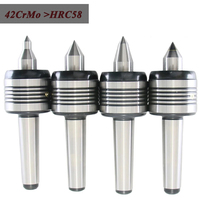 MT2 MT3 MT4 Morse CNC Lathe Rotary Center Standard Double Cone Head Live Center For Morse Turning Center