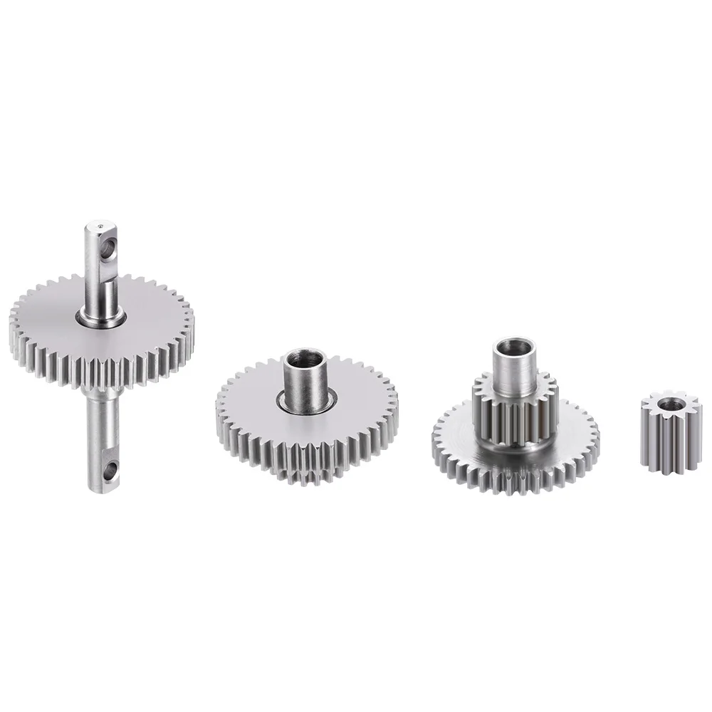 MIBIDAO Stainless Steel Transmission Gear Pinion Set High Low Standard Speed For 1/18 TRX-4M Bronco Defender RC Crawler Car