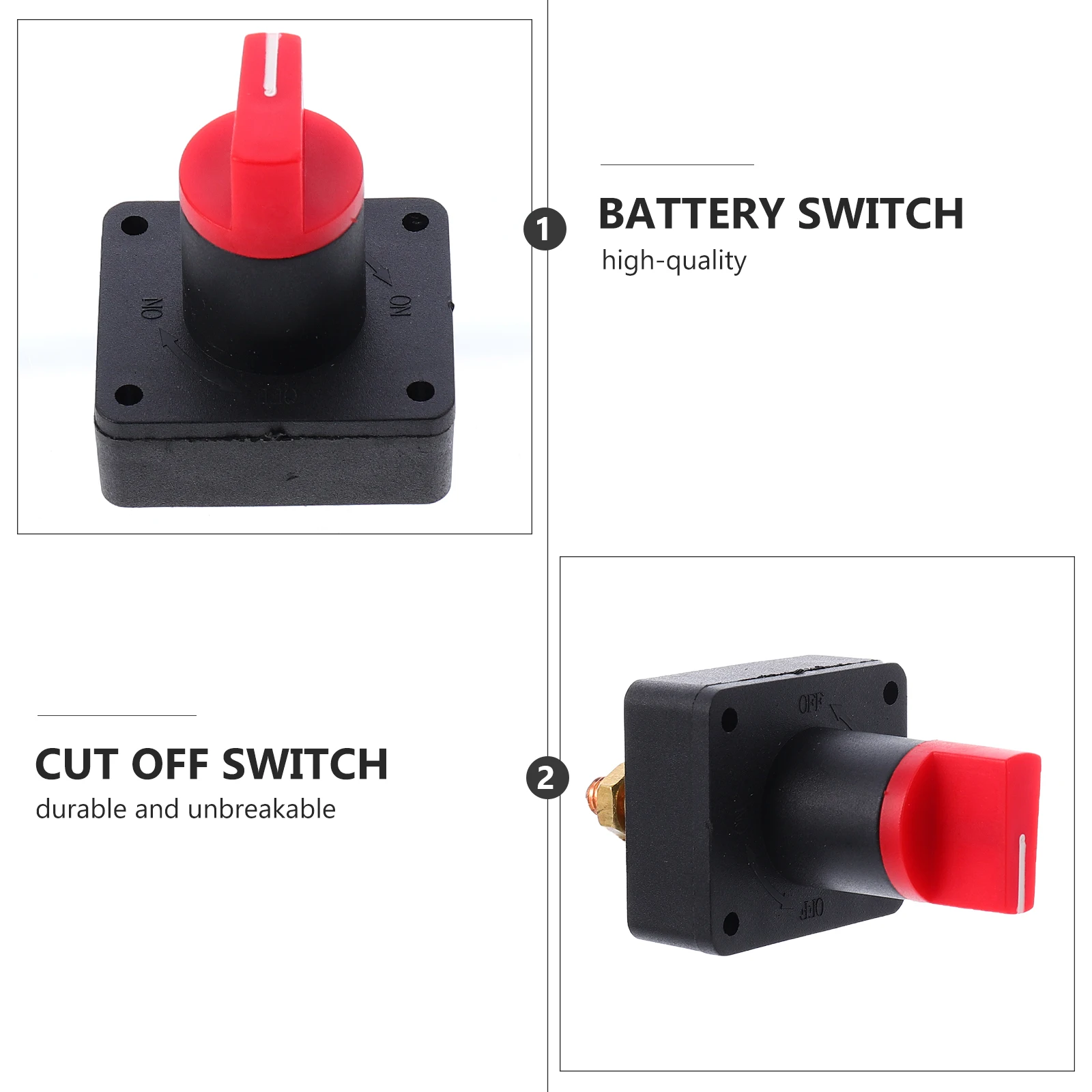 

High Current 300A Switch Copper Disconnect Isolator for Car Boat Truck RV Trailer Camper Marine ATV Prevent