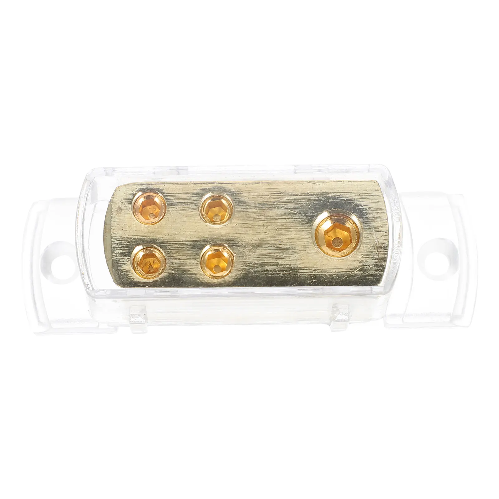 

Car Audio Splitter Box Gold Plated Zinc Alloy Low Loss Firm Contact Block Accessories Four Way Split Ground