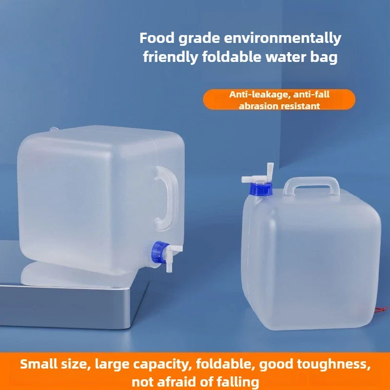 Excellent Soft Bag Water Tank Bucket 5L-20L Large Capacity Portable Car Outdoor Folding Car Bucket with Faucet Soft Water Bag -2