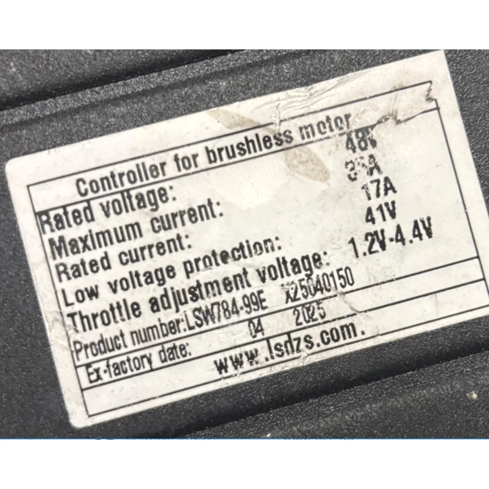 

Контроллер бесщеточного двигателя для электровелосипедов LSW784-99E 48В 17А, подходит для электровелосипедов, скутеров, фэтбайков, контроллер скорости