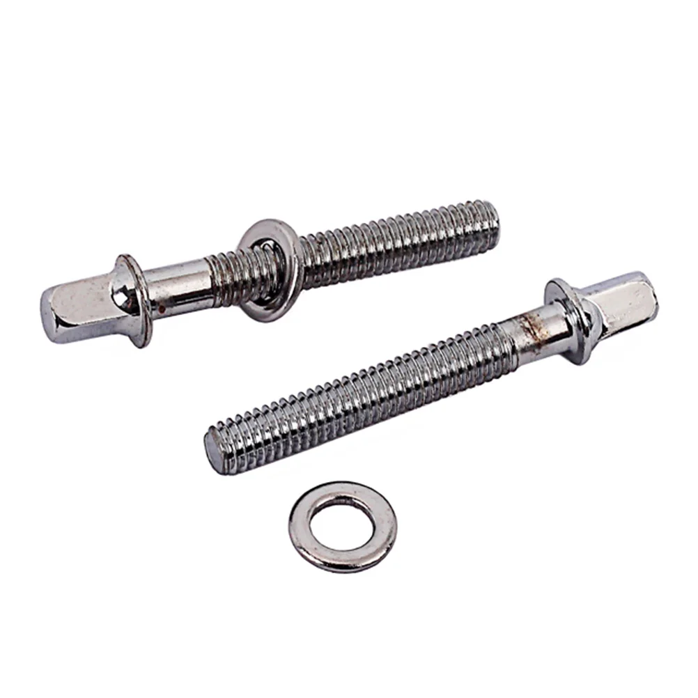 

2pcs 50Mm Tension Screws Stainless Steel Mounting Fasteners For Drum Lugs Washers Included Drum Parts Accessory Instrument