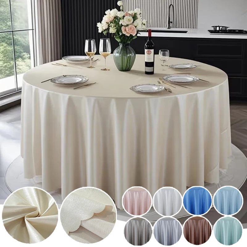 

Thicken Waterproof Tablecloth Shape Non-Slip Oil Resistant PU Coating for Family Dinner Party Easy Clean Spill Proof Table Cover