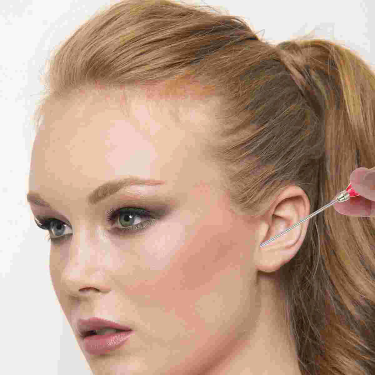 9 Teile/satz Farbe Kunststoff Rührstab Pediküre Kit Löffel Pigment Form Nagel Werkzeug Metall Nadel Stangen für Acryl Harz