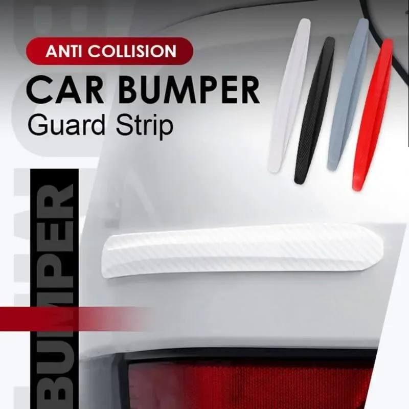 4/6PCS Car Anti-Scratch Protection Strip - Front/Rear Bumper & Door Body Adhesive Pad, Anti-Collision Strip for Door Opening