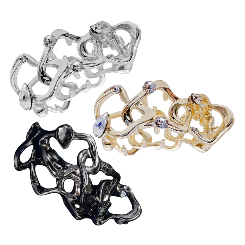

3 Pcs High Ponytail Hair Clips Claw Clips for Women Zinc Alloy Durable Stylish Secure Hold Thick Thin Hair Accessories