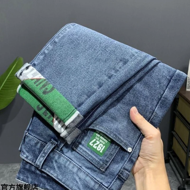 Harajuku Fashion 2025 New Luxury Clothing Men's Pencil Pants Autumn Stretch Slim Fit Fall Casual Skinny Men Denim Cargo Jeans