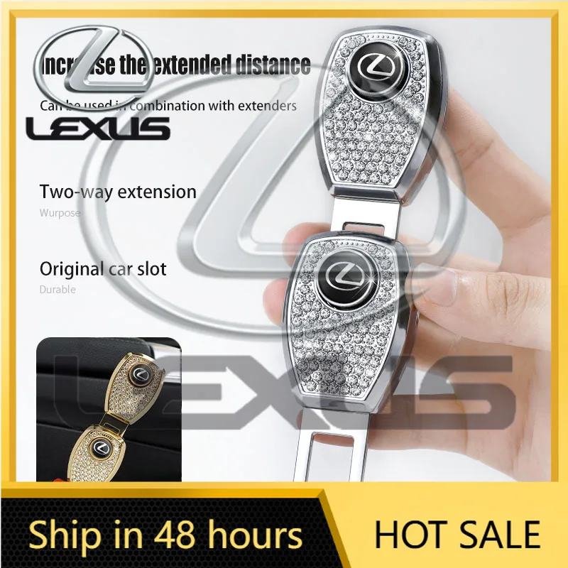

2026 Hot Interior Stickers Car Zinc Alloy Seat Belt Clip Extension Plug Accessories For Lexus FSPORT LBX NX RX 350h 450h ES UX 3