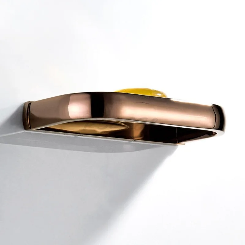 Simple Soap Holder Brass Plated Rose Gold Soap Holder Bathroom Soap Box Bathroom Pendant - view 3