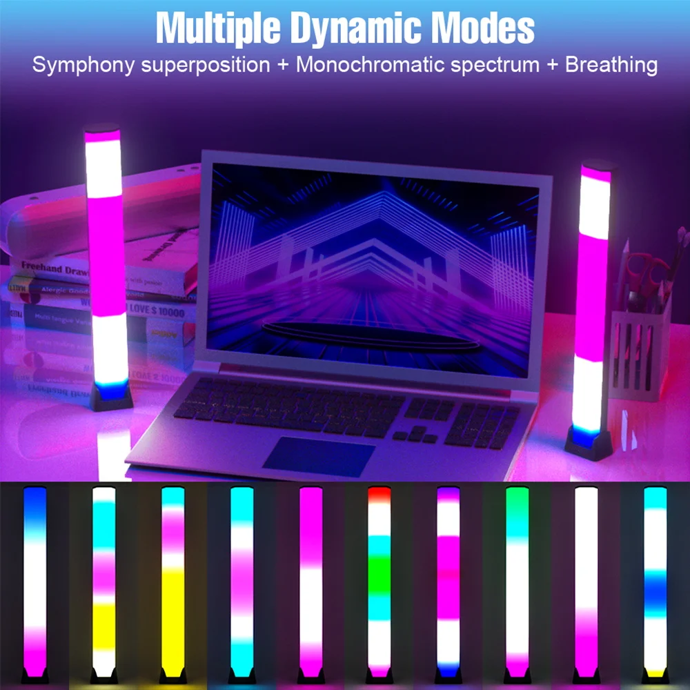 ไฟ LED แถบ USB 5V RGB ซิงโครไนซ์กับเสียงเพลง สร้างบรรยากาศ แสงไฟตกแต่งบ้าน ห้องนั่งเล่น ทีวี แสงพื้นหลัง ตกแต่งโต๊ะทำงาน ของขวัญคริสต์มาส