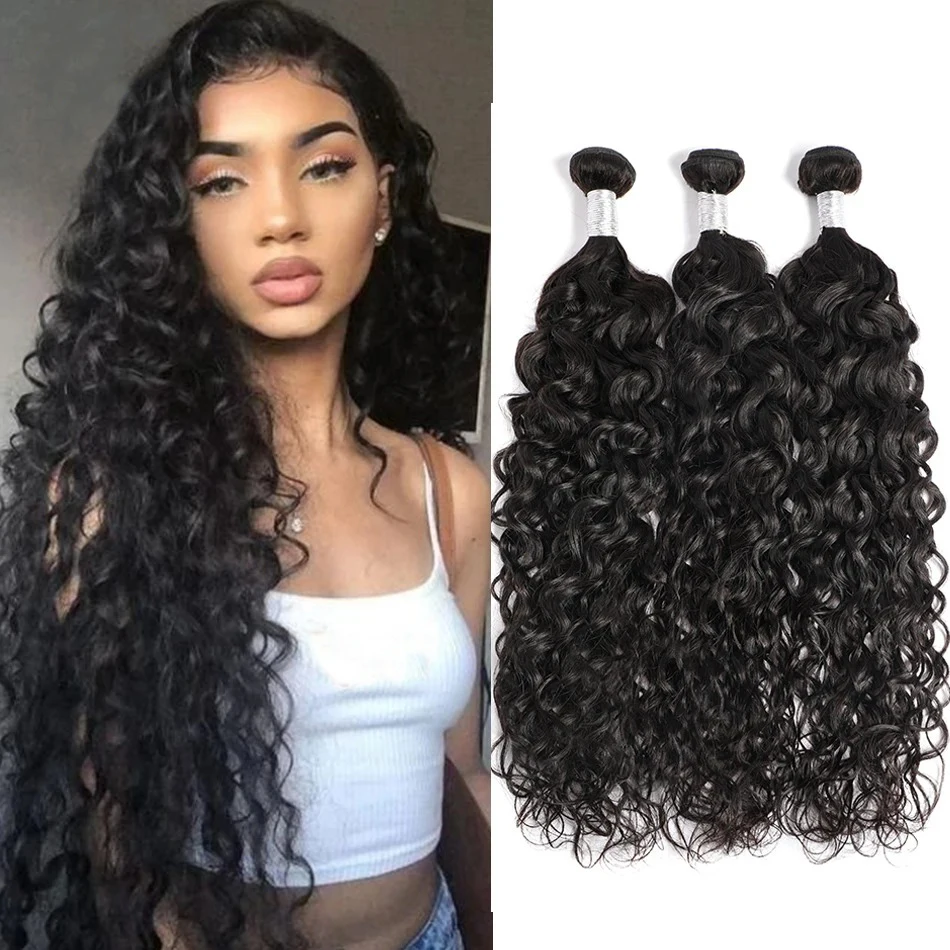 Hootu 8A Grade Hair Bundles Water Wave 100% Human Hair Bundles Pre Plucked Remy Hair Extensions Vietnamese Hair For Women