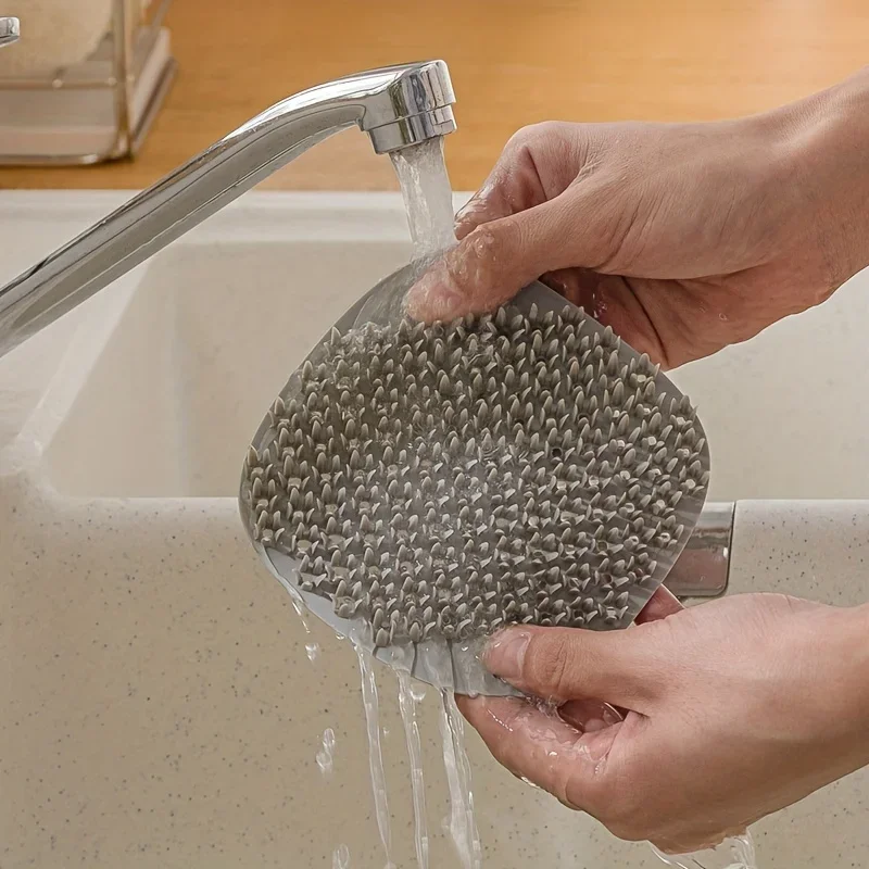 فرشاة المطبخ متعددة الوظائف، فرشاة تنظيف مقاومة للزيت، فرشاة تنظيف من السيليكون للفواكه والخضروات #3