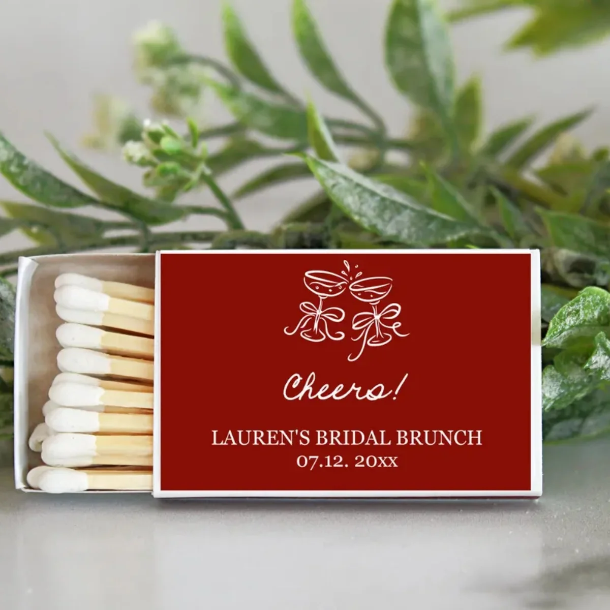 

Изготовленные на заказ коробки для шампанского — свадебные сувениры, девичник, персонализированные спичечные коробки, свадебный душ, репетиционный ужин, Eng