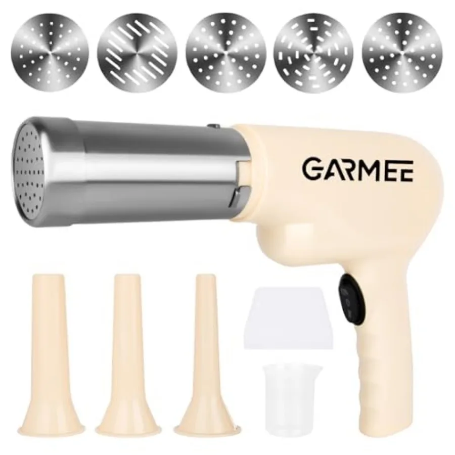 Electric Pasta Maker Machine Noodle Maker - Automatic Spaghetti Maker Pasta Roller Kitchenaid Attachment All-in-One Cordless Ho