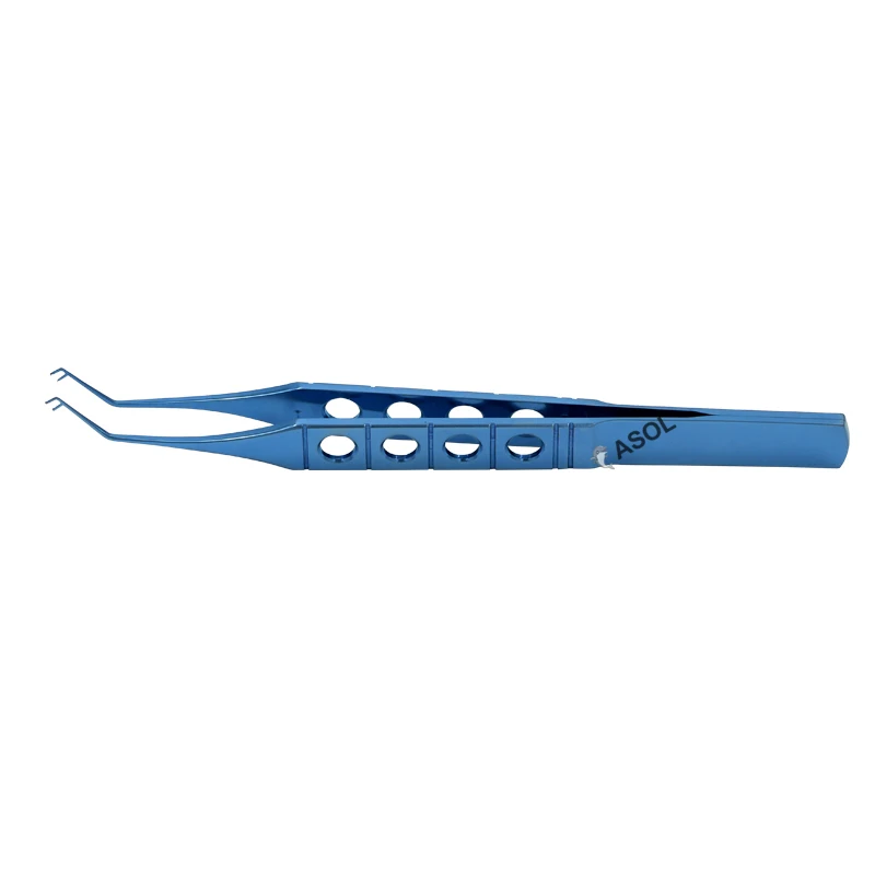 

Titanium alloy Ophthalmology Microsurgical Instruments 115mm long Hofmann-Polack Corneal Suturing Forceps