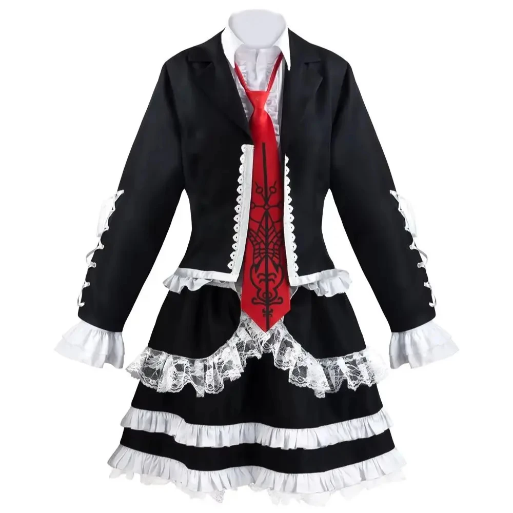 

2025 Danganronpa Cosplay Costume Celestia Ludenberg Suit School Uniform Gothic Lolita Dress Women Halloween Carnival Clothes