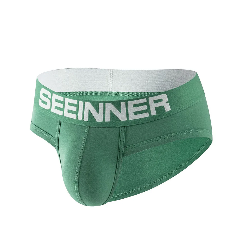 الرجال الراحة تنفس مثير ملخصات Underwea اليومية منخفضة الخصر الحقيبة سراويل