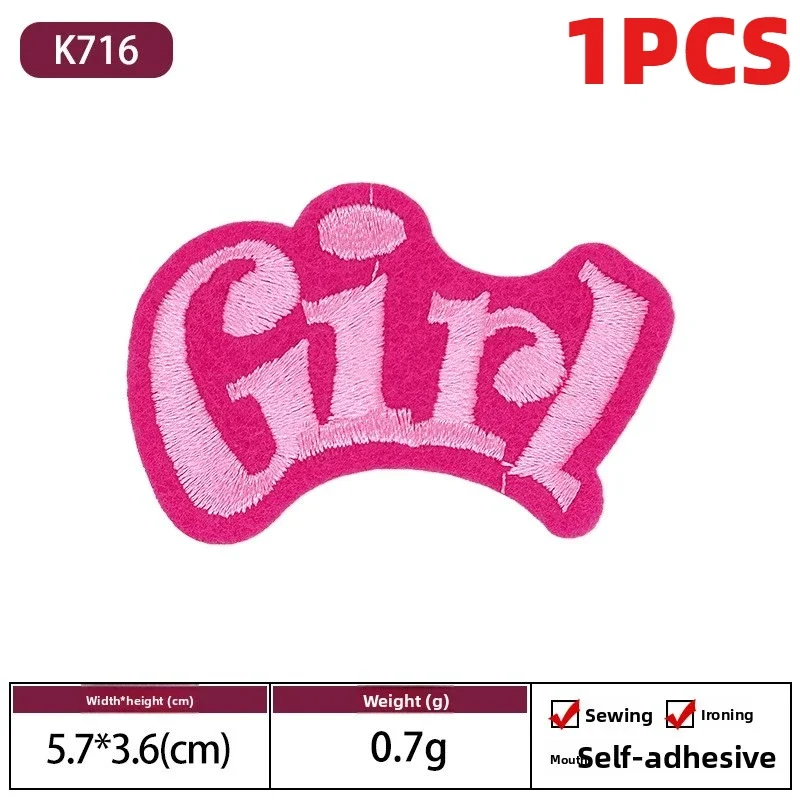 Lightning Cartoon Character 1PCS Rainbow Diamond Embroidery Patch Cake For Clothes Hole Repair Decoration Iron On Label