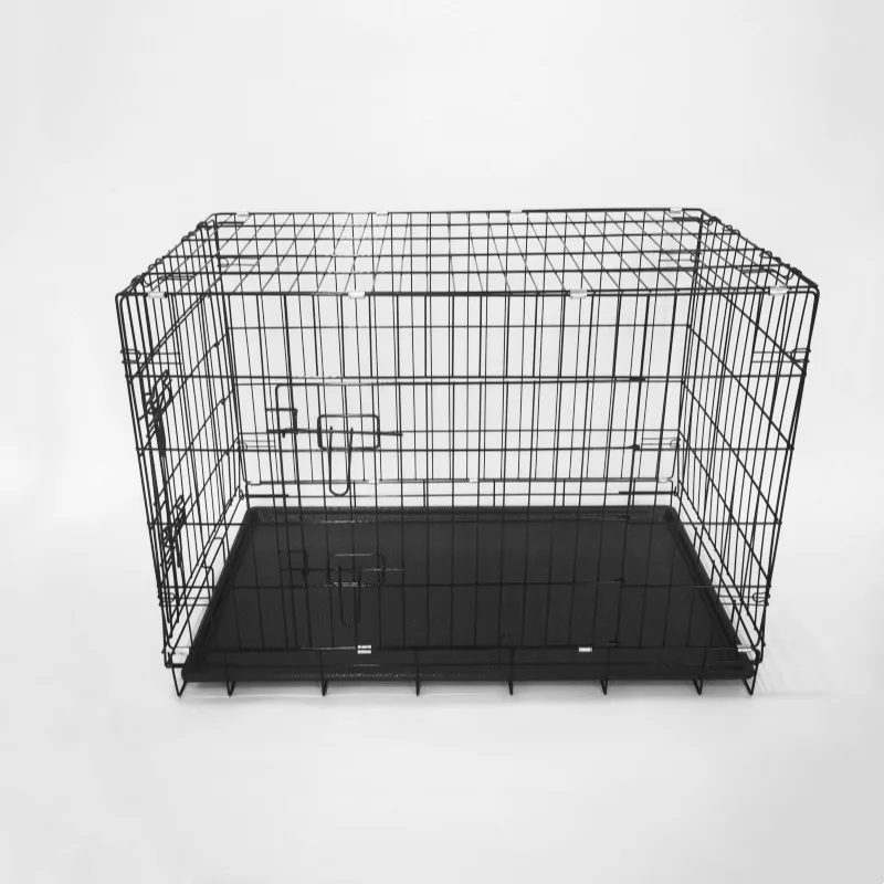 

Foldable Wire Mesh Dog Cage Steel Pet Crate for Large Dogs клетка для собак dog house 반려동물용품