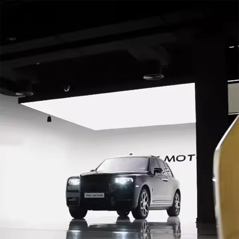 

Lighting LED Automotive Light Box Exhibition Stand Display Indoor Ceiling Stretch Fabric Advertising Light Box