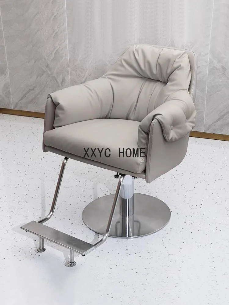 

Hairdressing Minimalist Design Barber Chair Barbershop Perm Hair Dyeing Barber Chair Silla De Barbería Furniture HYBC