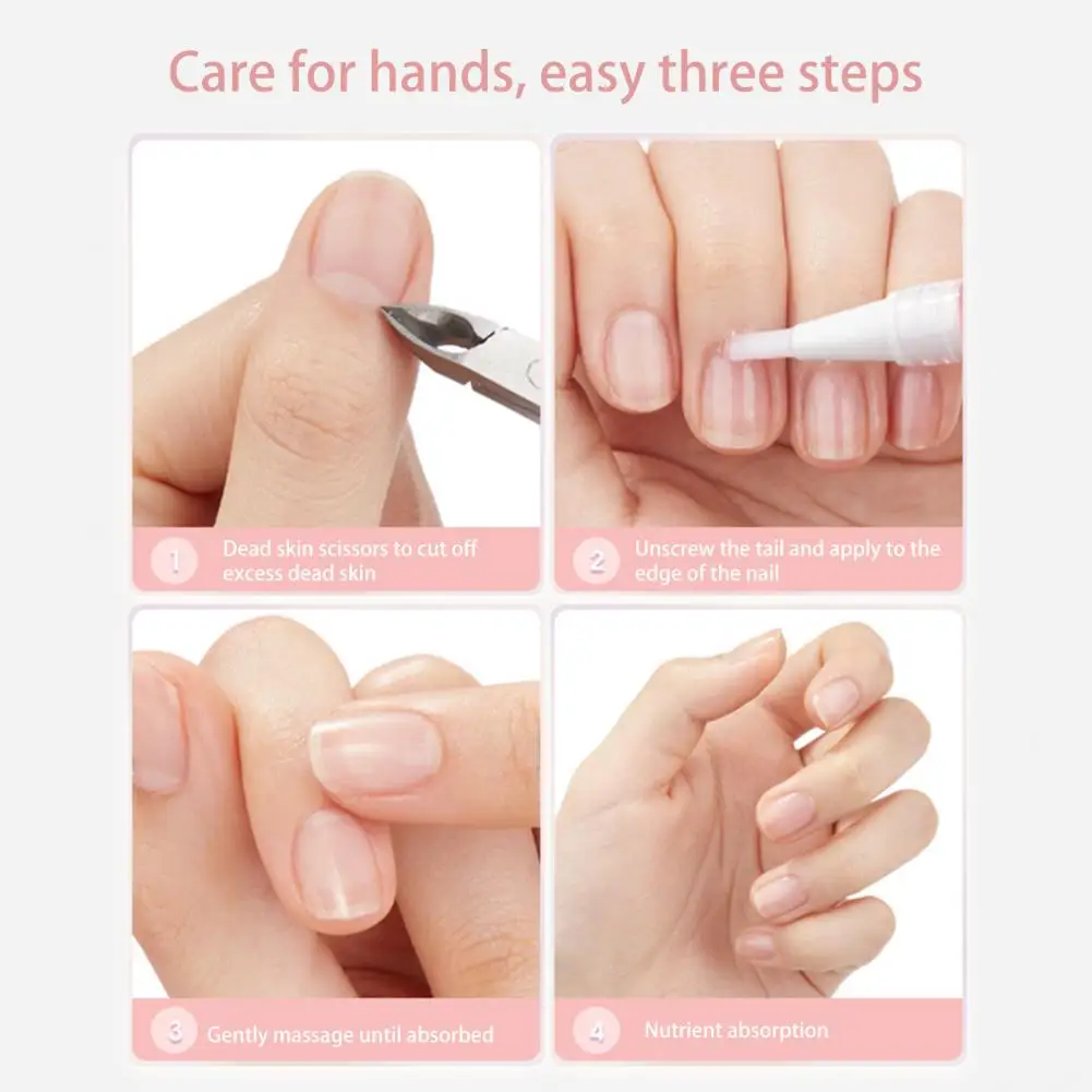 Caneta de óleo para crescimento de unhas, óleo de armadura, cutícula, fortalecedor de unhas, caneta de esmalte, hidratar, fortalecer, iluminar, cuidados com as unhas