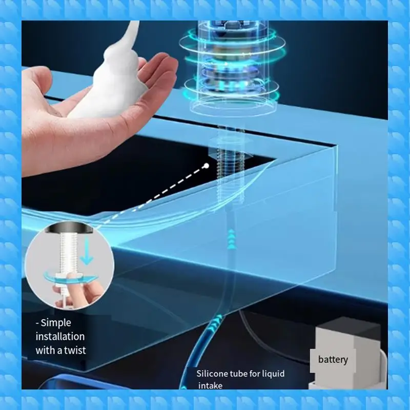 ETRT Countertop Sink Faucet Soap Dispenser Infrared Induction Automatic Soap Dispenser Bathroom Dispensers Liquid