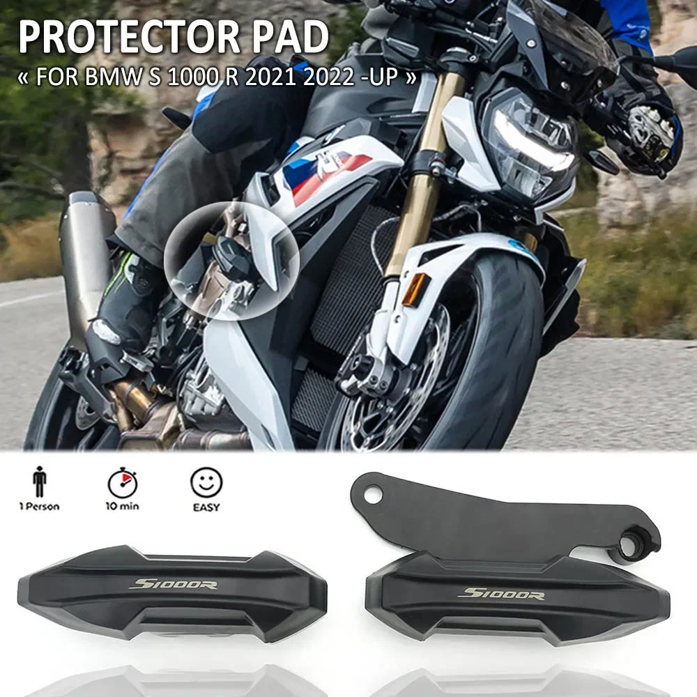 For BMW S1000R S 1000 R 1000R 2021 2022 Motorcycle Anti-Fall Glue Frame Sliders Falling Protection Guard Pads Kit 2018 2019 2020